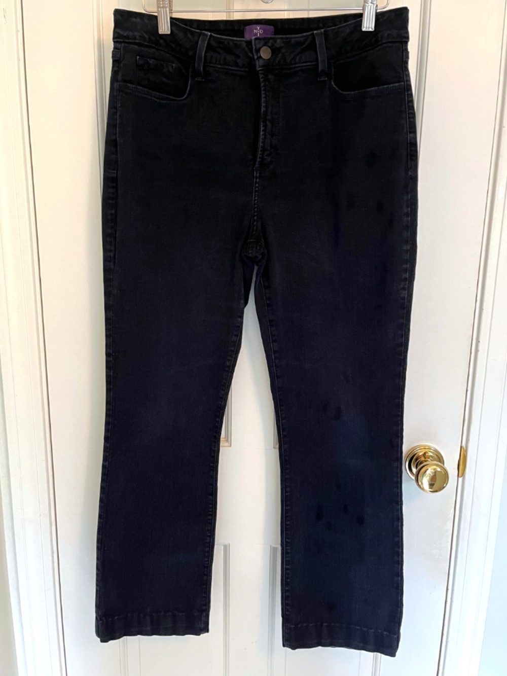 NYDJ Bootcut Jeans Size 14 Dark Wash Lift Tuck Stretch Denim 28" Inseam